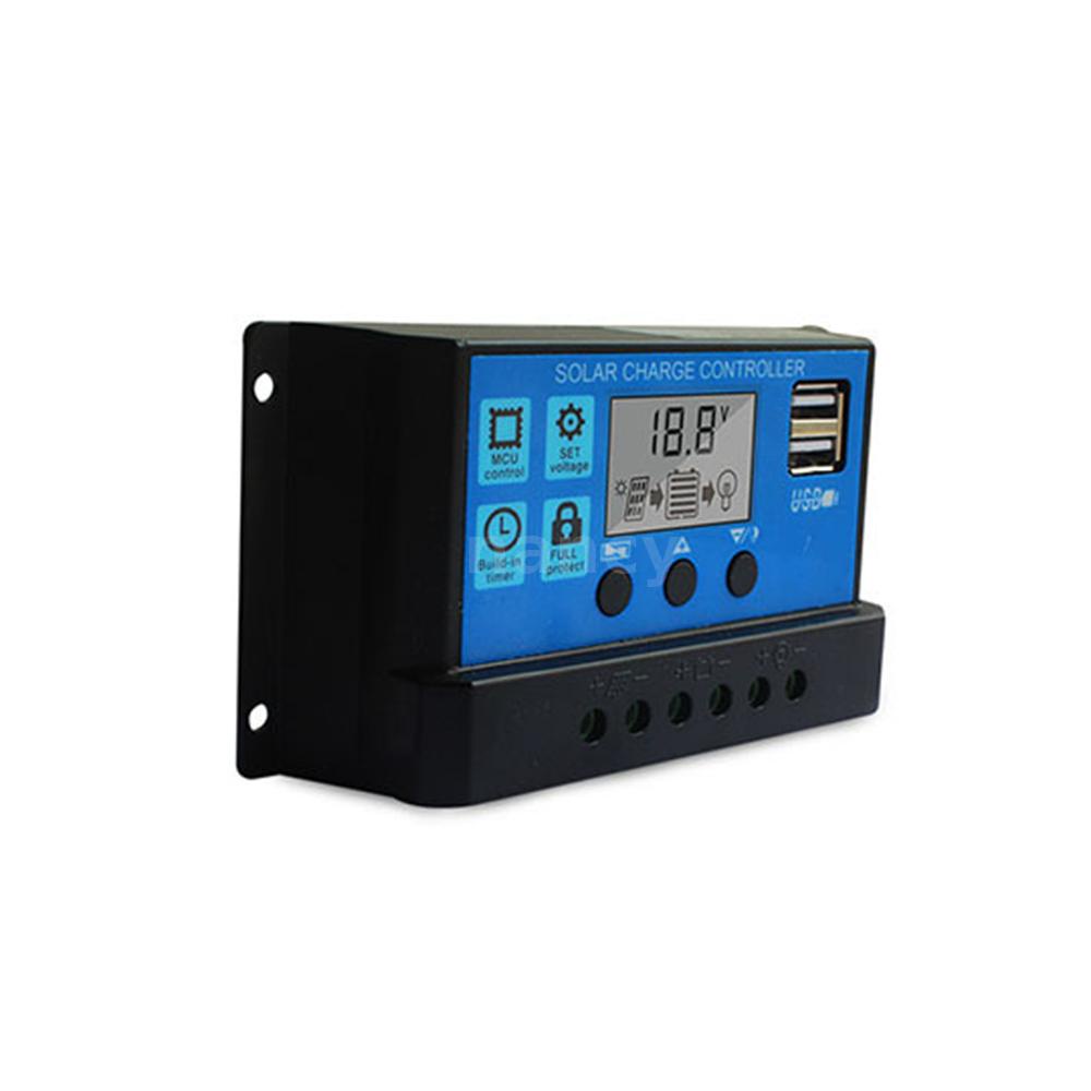 Bộ Điều Khiển Sạc Năng Lượng Mặt Trời 100a Cổng Usb Màn Hình Lcd Đa Năng