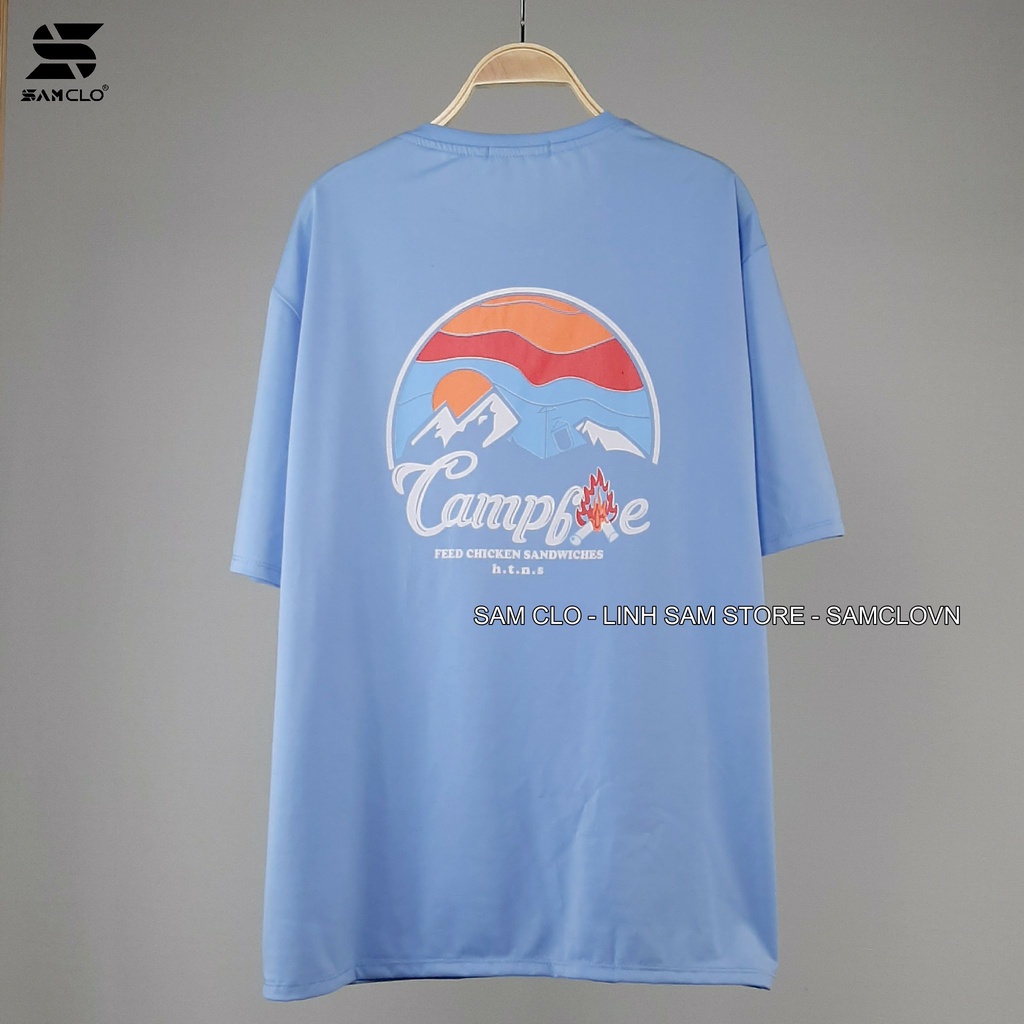 Áo thun tay lỡ nam nữ SAM CLO phông form rộng dáng Unisex - mặc cặp, nhóm, lớp in chữ SUNSET