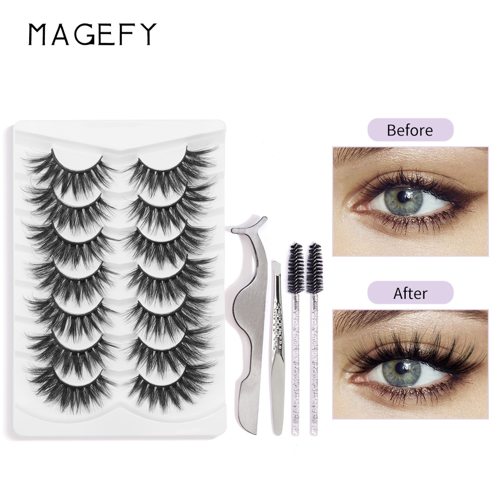 Set 7 cặp lông mi giả MAGEFY dài và dày tự nhiên