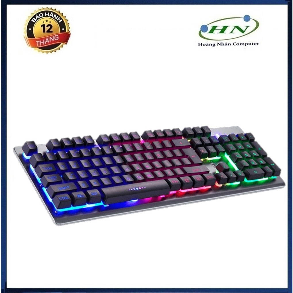 [Mã SKAMSALE03 giảm 10% đơn 200k] Bàn phím giả cơ K002 có dây kèm đèn led 7 màu xuyên phím dành cho game thủ