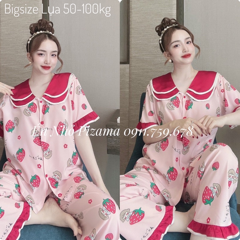 Đồ Bộ  Bigsize Lụa Dài  50-110kg Pizama