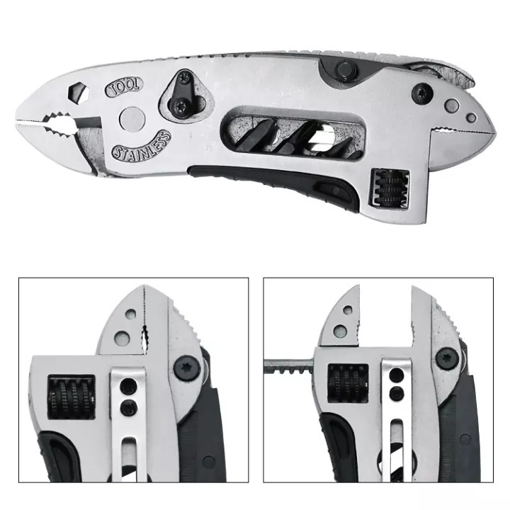 Ngoài trời mini 13 Bộ Kìm chức Kiềm đa năng Kìm Cắm Trại Lưỡi Cờ Lê tô vít