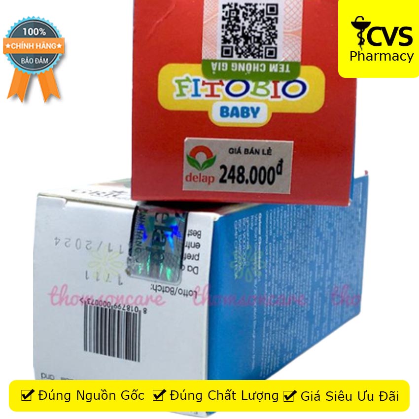FITOBIO BABY hỗ trợ giảm các triệu chứng rối loạn tiêu hóa Tiêu chảy, táo bón, đầy bụng &amp; khó tiêu do loạn khuẩn đường r