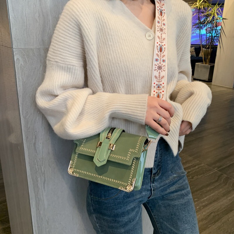 Túi đeo chéo Vituni túi xách nữ thiết kế nẹp viền da cao cấp cực đẹp TX19 | BigBuy360 - bigbuy360.vn