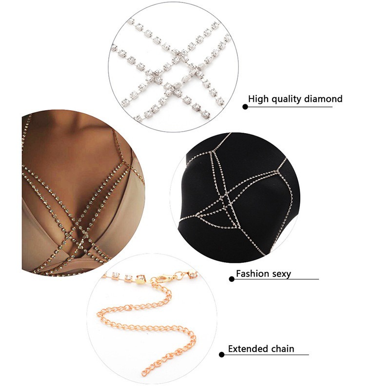 vòng cổ Body Chain Tua Rua Nhiều Lớp Quyến Rũ
