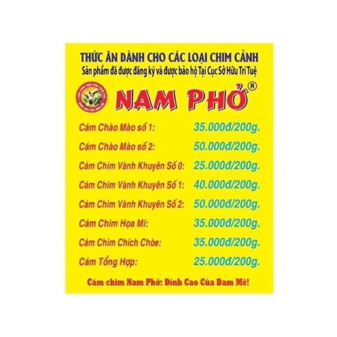 Cám Nam Phở chào mào số 2