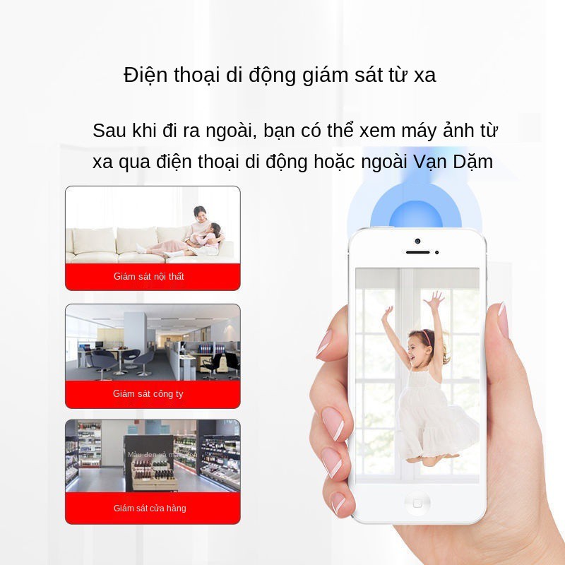 Camera không dây với điện thoại di động điều khiển từ xa quan sát ban đêm độ nét cao ngoài trời wifi nhỏ <