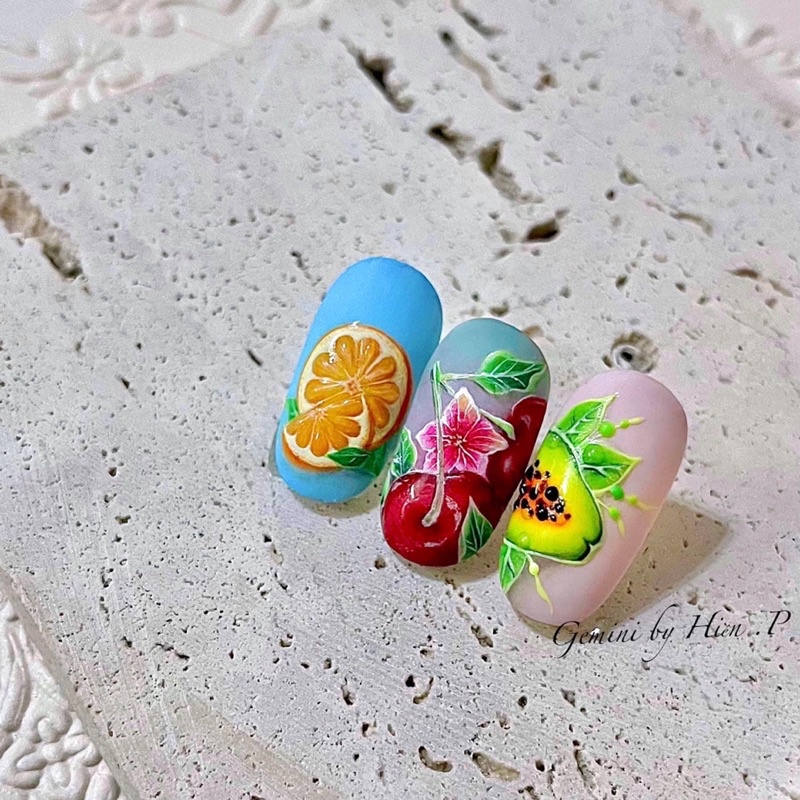 Miếng gạch đá chụp ảnh mẫu nail , phụ kiện