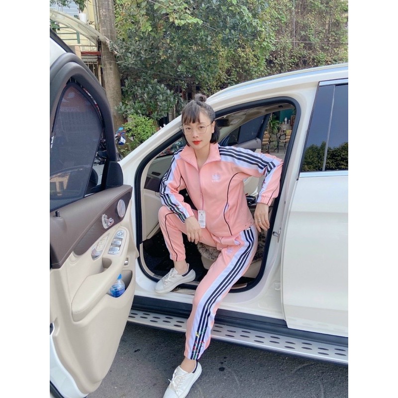 BỘ ADIDAS THÊU HOA CHO MẸ TỪ 46-65kg