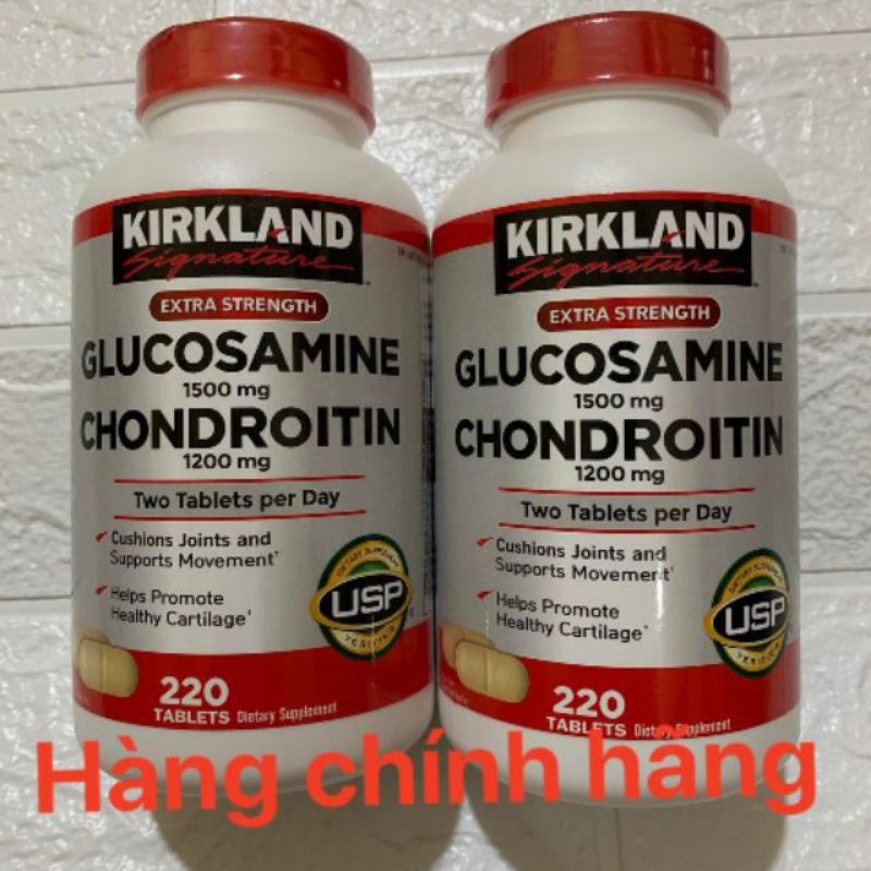 Viên uống bổ khớp Kirkland Glucosamine 1500mg & Chondroitin 1200mg 220 viên