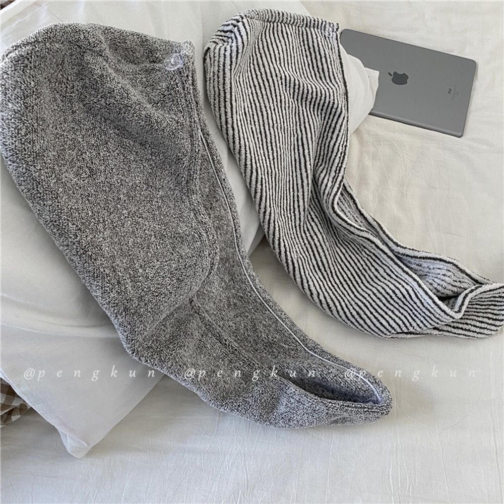 Khăn Trùm Đầu Bằng Sợi Than Tre Siêu Thấm Hút Nhanh Khô Tiện Dụng