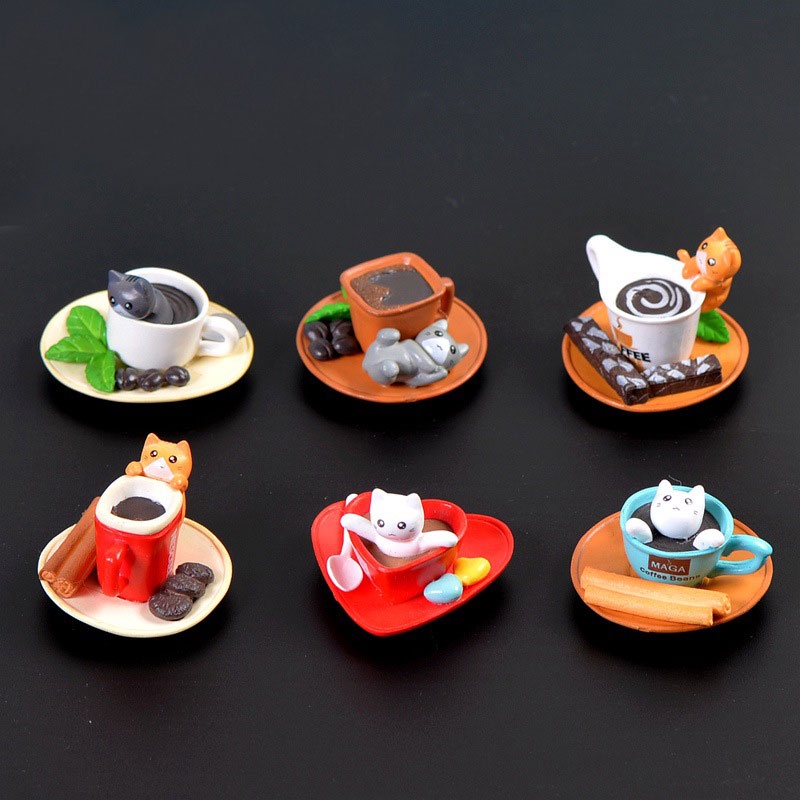 Charm Combo 02 Mô hình ly cafe cute 32x 47 mm Slime Giao màu ngẫu nhiên