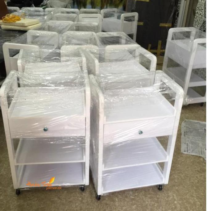 Xe đẩy gỗ dùng trong spa [Free ship nội thành Hà Nội]
