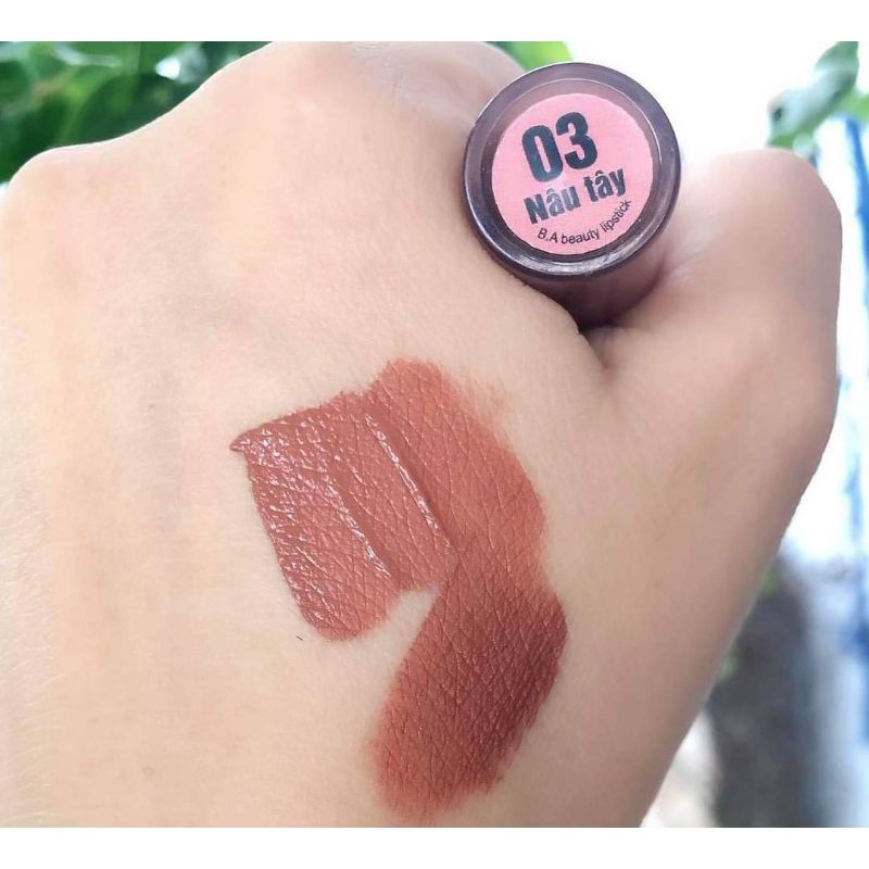 Son B.A Beauty velvet lips_Màu Nâu Tây