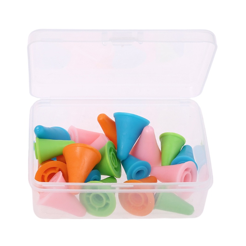 Set 20 cái nút bịt bảo vệ đầu kim đan hình nón
