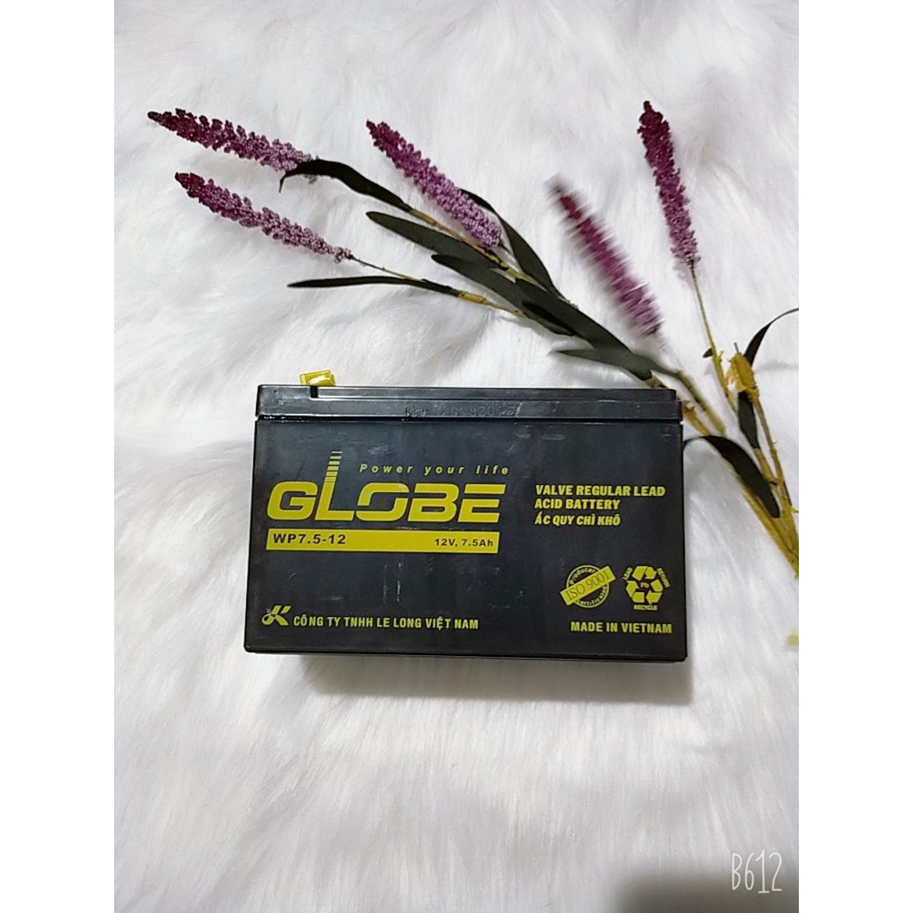 Bình ắc quy khô Globe 7.5Ah 12V WP7.5-12