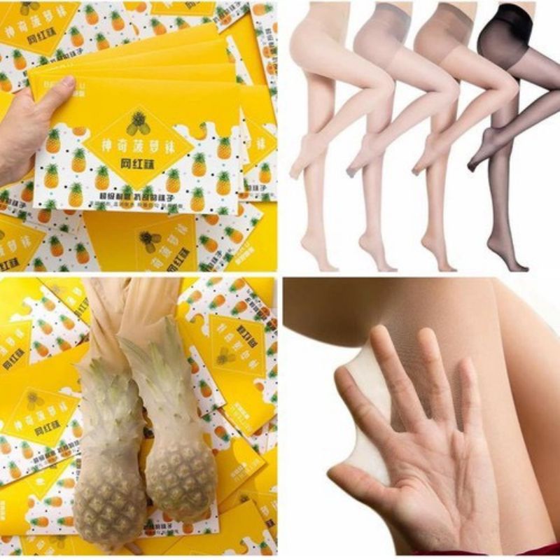 (Combo 10 )Quần tất Dứa ^ Quần tất giấy mỏng