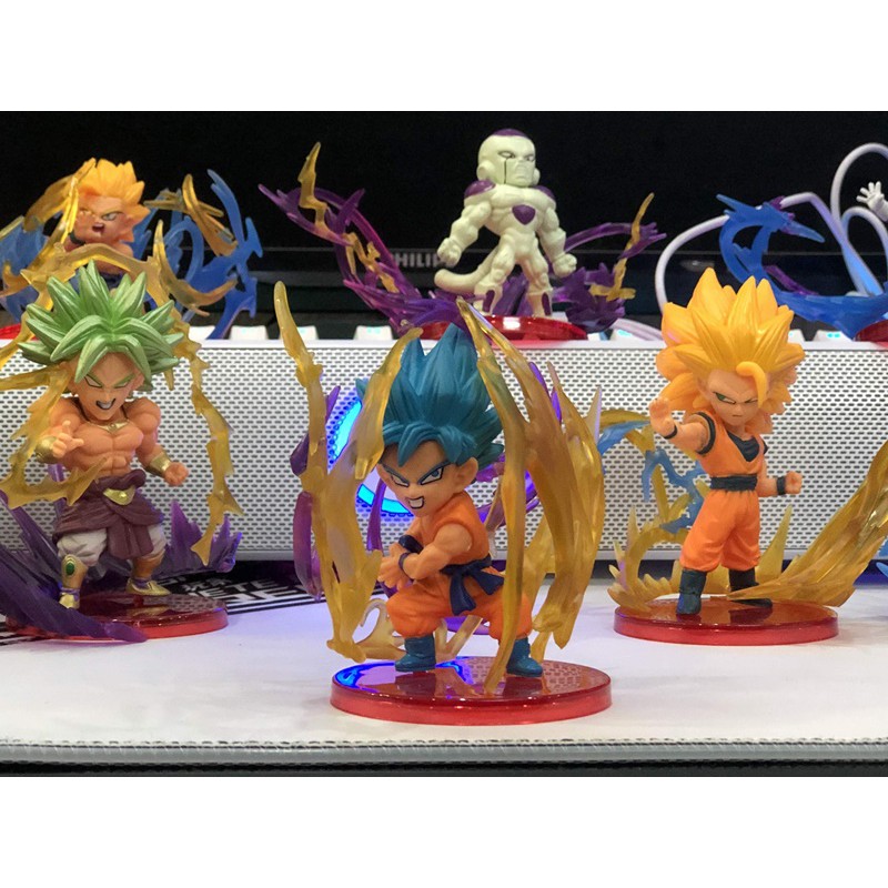 BỘ 9 MÔ HÌNH NHÂN VẬT DRAGONBALL TIA SÉT LUYỆN CHƯỞNG CỰC ẢO CAO 10CM