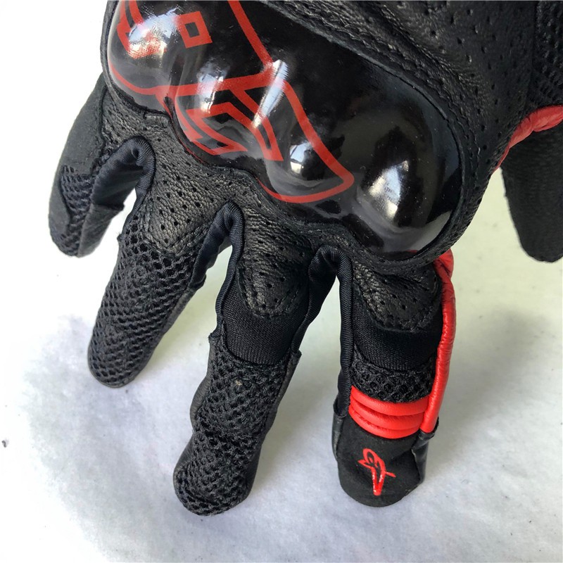 ALPINESTARS [Hàng Sẵn Sàng Chụp Thật!Găng Tay Lái Xe Máy Bằng Sợi Carbon Chống Sốc Thoáng Khí