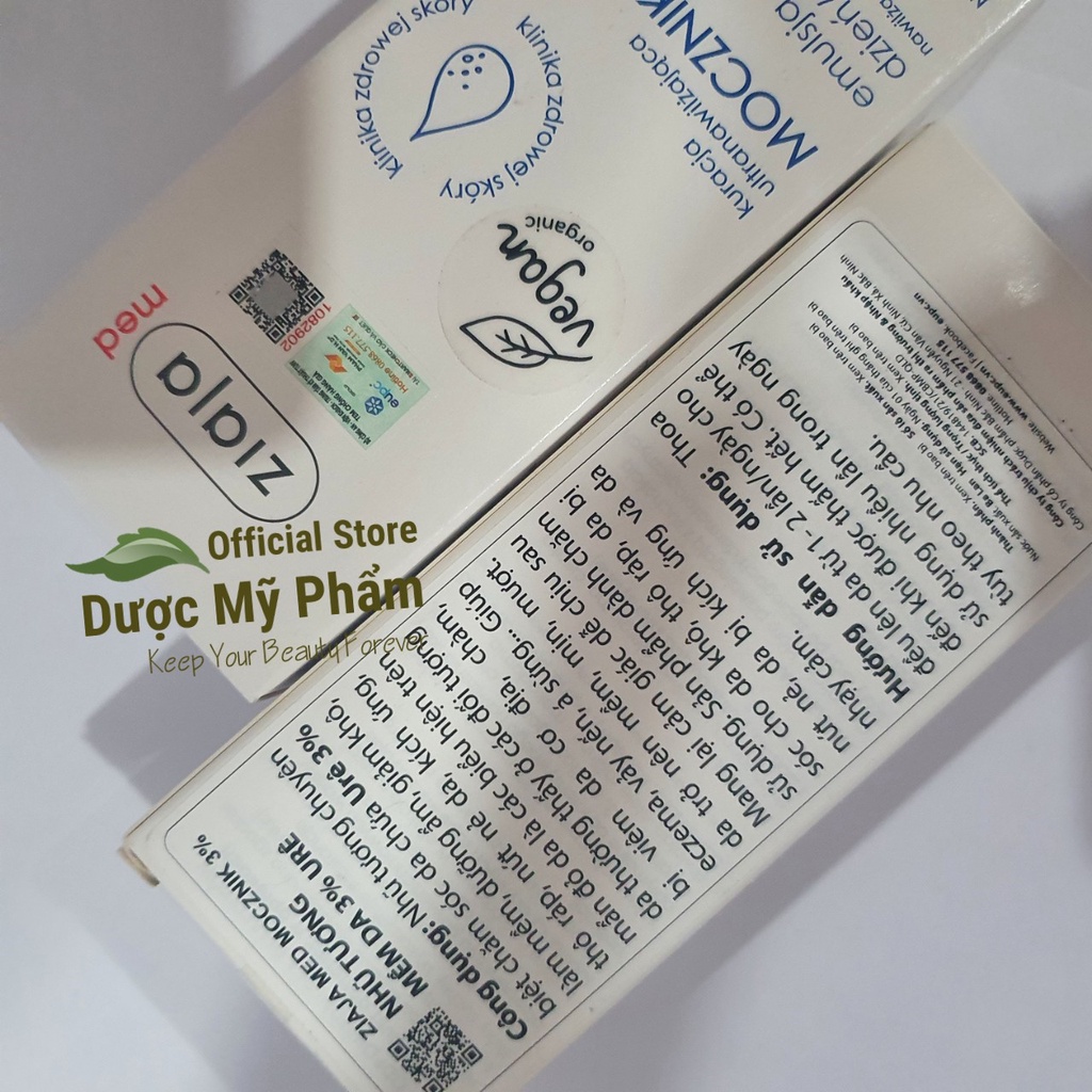 Kem Dưỡng Mềm Da 3% urê / 5% urê / 10% urê - ZIAJA MED Atopic Skin Dermatological Formula Atopy Ure/ Mocznik 10%/ 3% ure