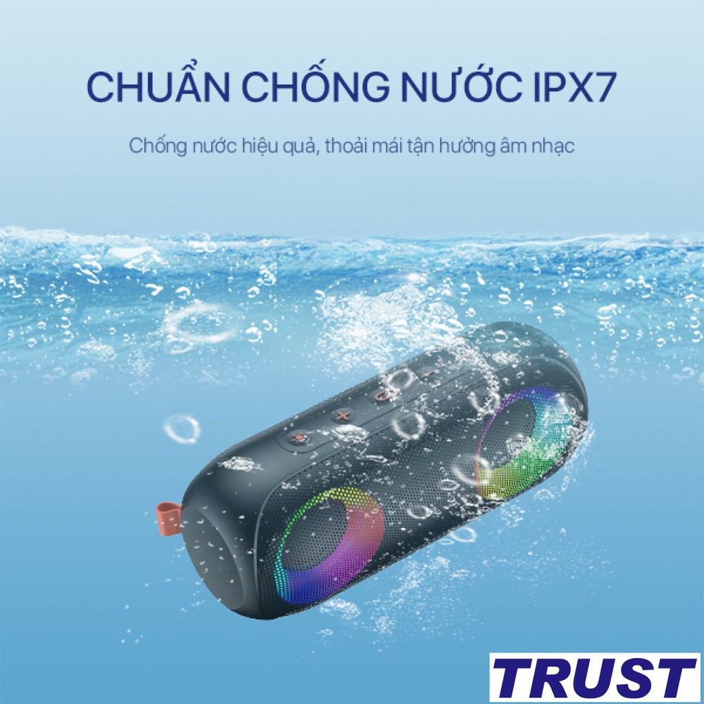 Loa Bluetooth 20W Công Suất 20W Hiệu Ứng LED RGB Chống Nước IPX7 30H Sử Dụng Liên Tục - ACOME A20  - Hàng Chính Hãng