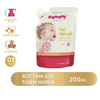 Túi bọt tắm gội mamamy 200ml hương floral