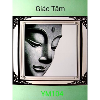 Tranh thêu BỔN SƯ THÍCH CA MÂU NI PHẬT - 50x50cm - YM104 - PHẬT TỔ - tranh thêu chữ thập đã thêu