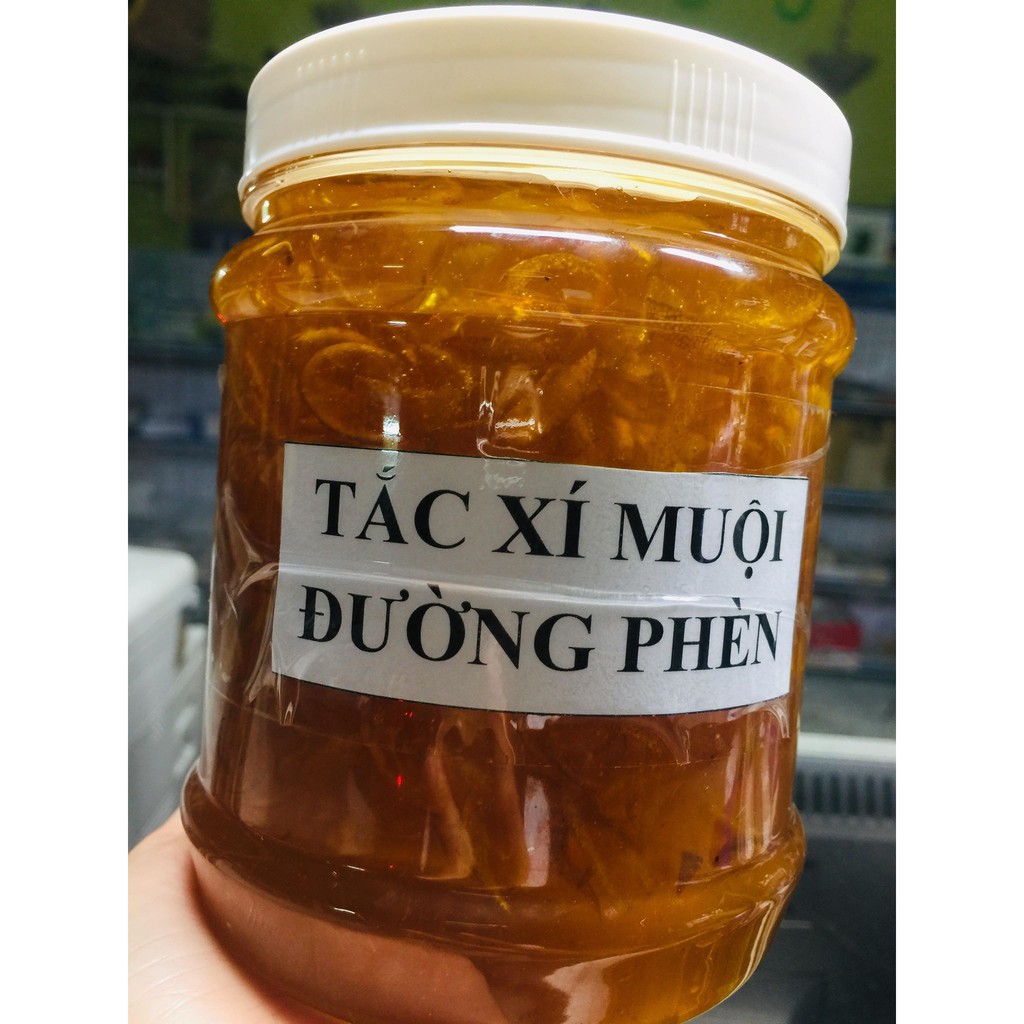 600g tắc xí muội đường phèn chuẩn nhà làm thơm ngon