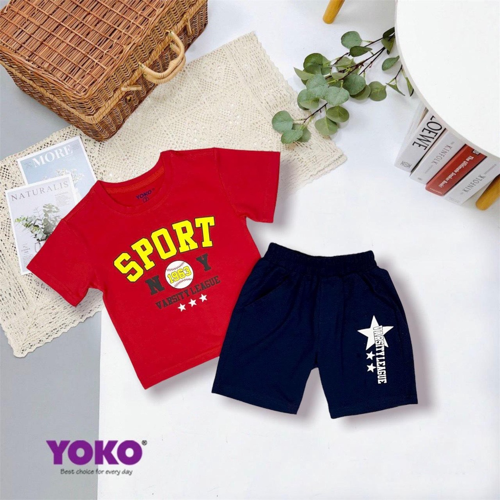 Bộ quần áo thun tay ngắn bé trai YOKO 1-5 tuổi  - SÓC BABY