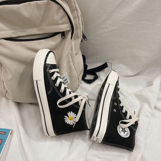 [ORDER] Giày ulzzang dáng CV thêu hoa cúc (ảnh thật phía cuối)