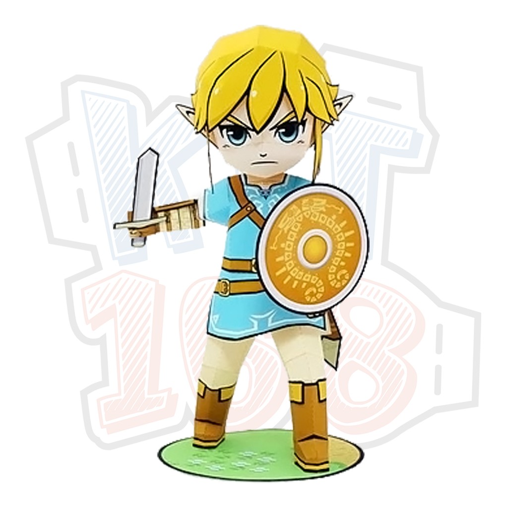 Mô hình giấy Anime Game Chibi Link - Breath of the Wild