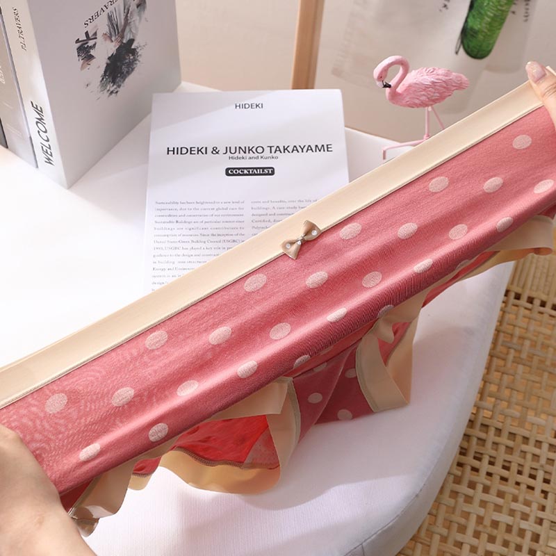 Quần lót ZXYOUPING in hình lưng vừa size lớn XL-3XL cho nữ