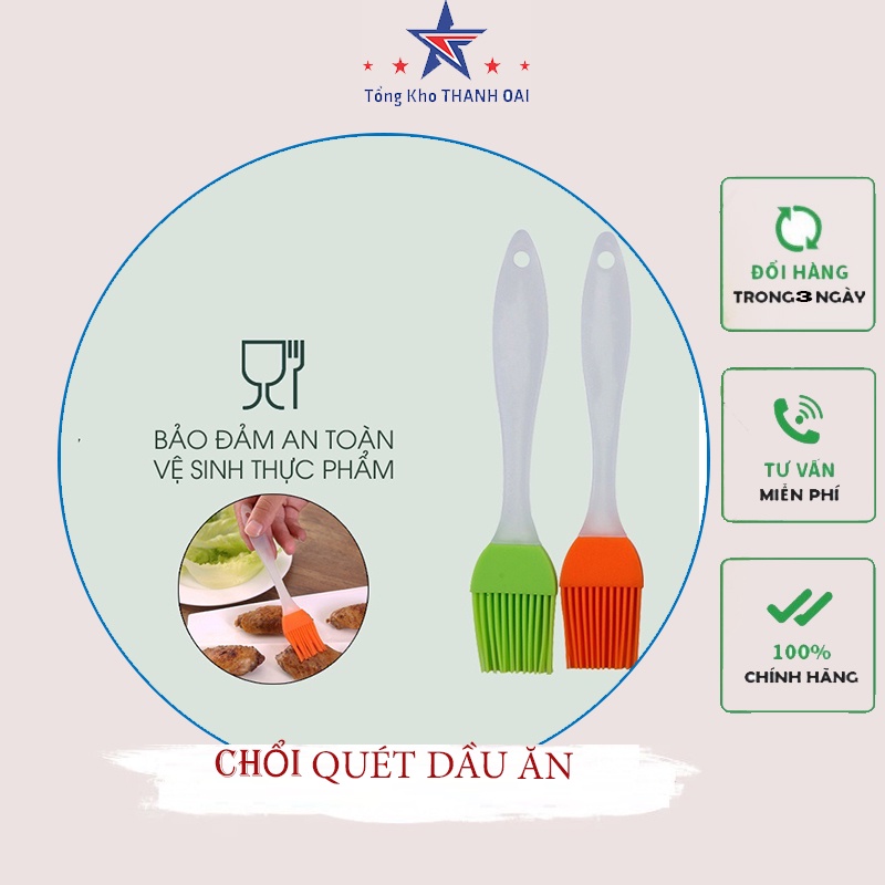Cọ quét dầu ăn silicon cho nồi chiên không dầu - Chổi quét dầu chịu nhiệt mềm mại MUL21