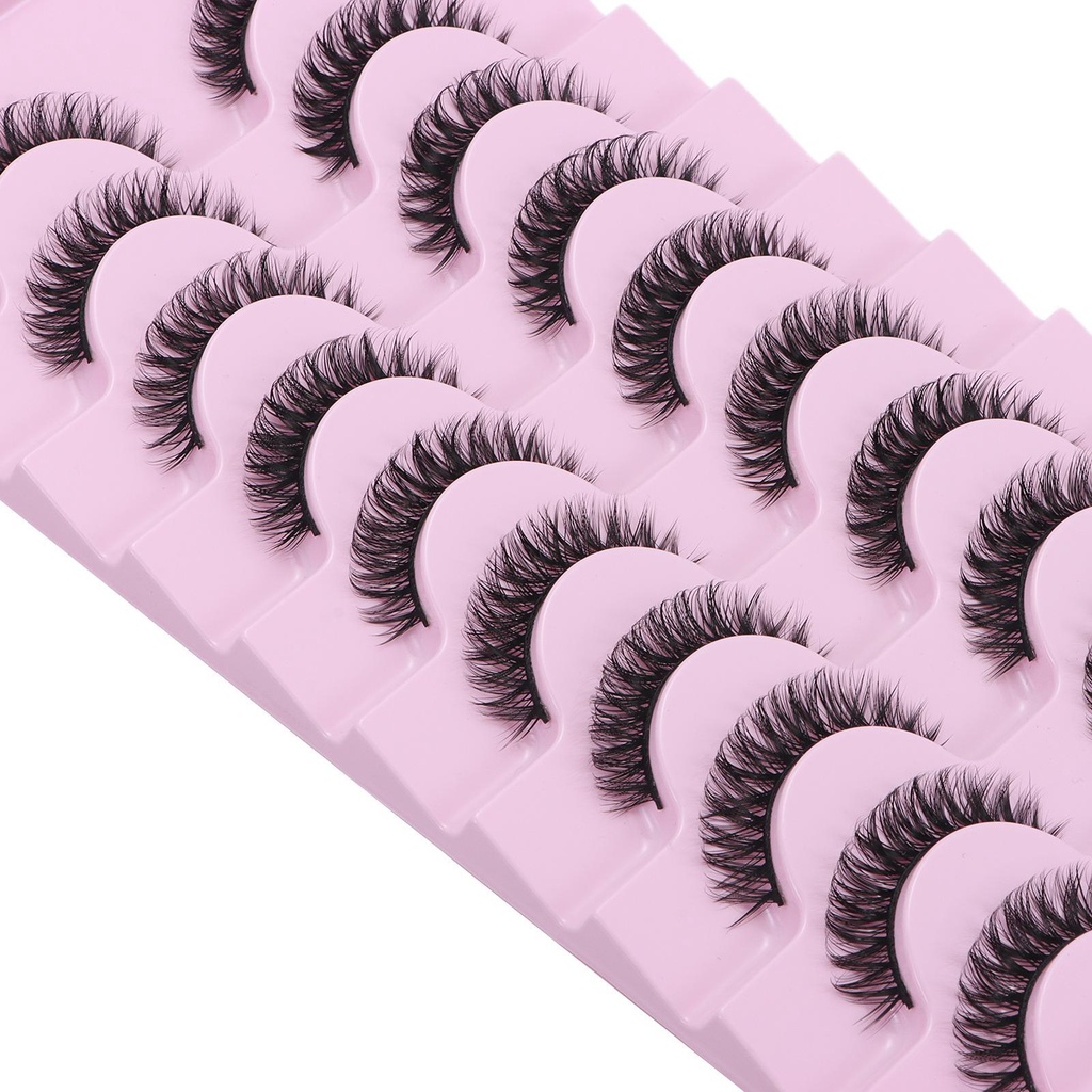 1 Cặp Lông Mi Giả 3D Bằng Lông Chồn Nhân Tạo Cong Dày Tái Sử Dụng Được