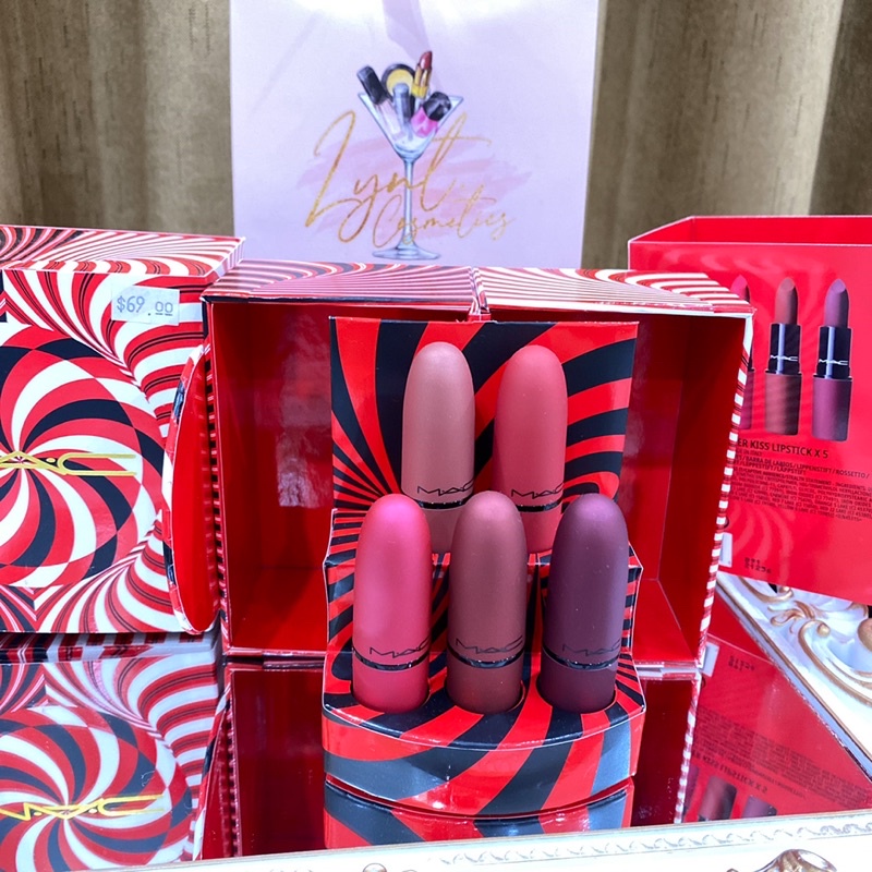 Set MAC Mistletoe Matte Powder Kiss Lipstick - Limited Edition 💞