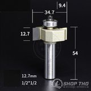 Mũi phay cuốc rãnh Arden 1606 có bi 1/2*1/2