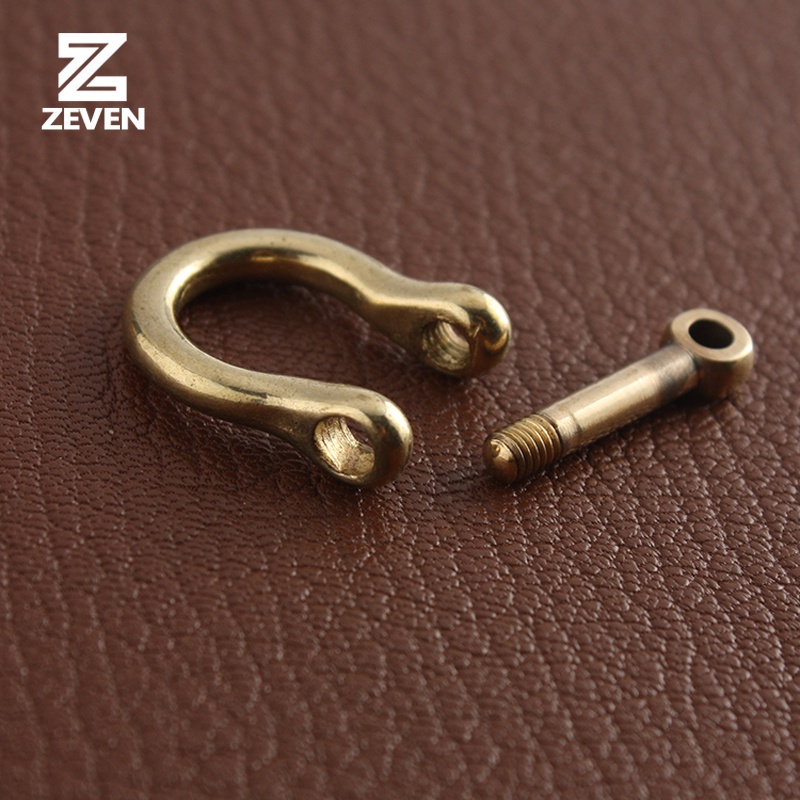 Móc Khóa Hình Chữ D Bằng Đồng Thau Cứng Chuyên Dụng Cho Làm Đồ Da