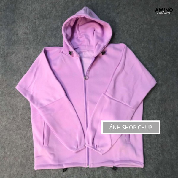 Áo Hoodie trơn Unisex khóa Zip nhiều màu thời trang | BigBuy360 - bigbuy360.vn