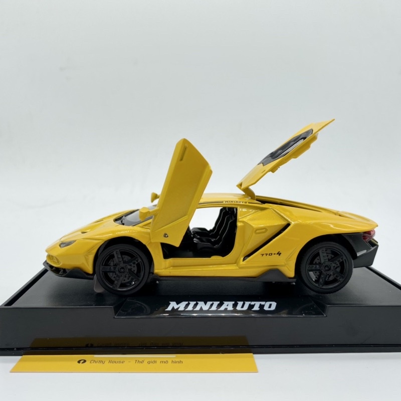 Mô hình tĩnh Lamborghini 770-4 tỉ lệ 1:32 hãng MiniAuto có đèn âm thanh