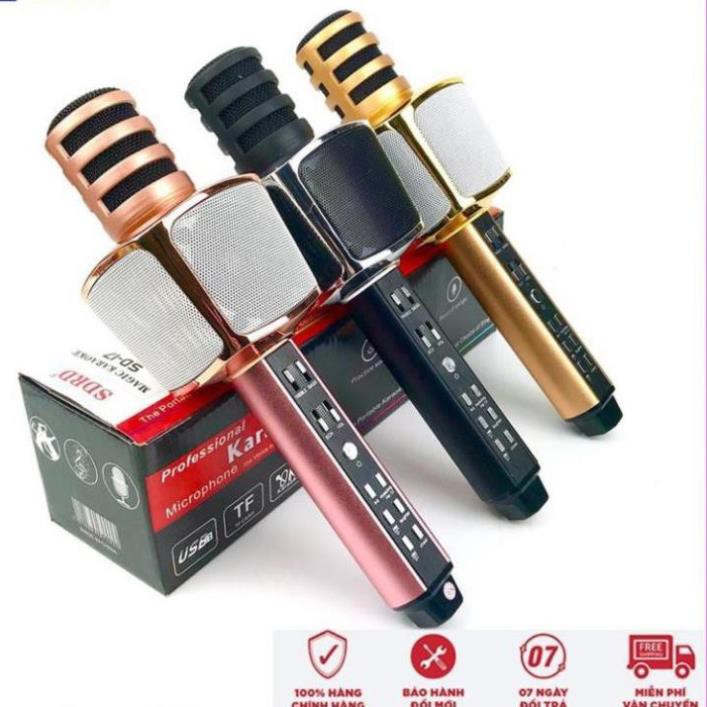 Mic Hát Karaoke SD17 hàng loại 1, Micro karaoke bluetooth âm thanh chuẩn loa to,bảo hành 3 tháng