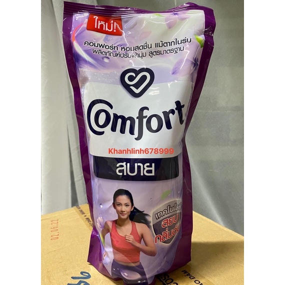 Nước xả vải Comfort Thái Lan hương thơm lưu giữ lâu 500 ( mầu tím)