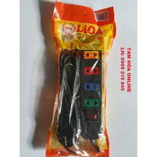Ổ cắm lioa 4 lỗ 5m model 4s5