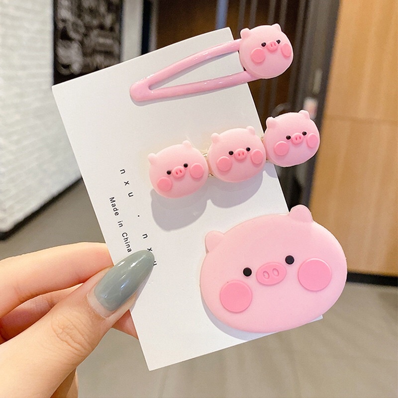 Set 3 Kẹp bé Heo hồng xinh siêu kute , mẫu mới đáng yêu