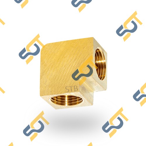 [CO NỐI REN] Co nối hai đầu ren trong bước ren dân dụng - Đồng phay nguyên khối (pipe female elbow) Cong 2 ren Cút 90 độ