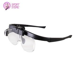 Kính Lúp Đeo Đầu 4 Tròng Có Đèn Led