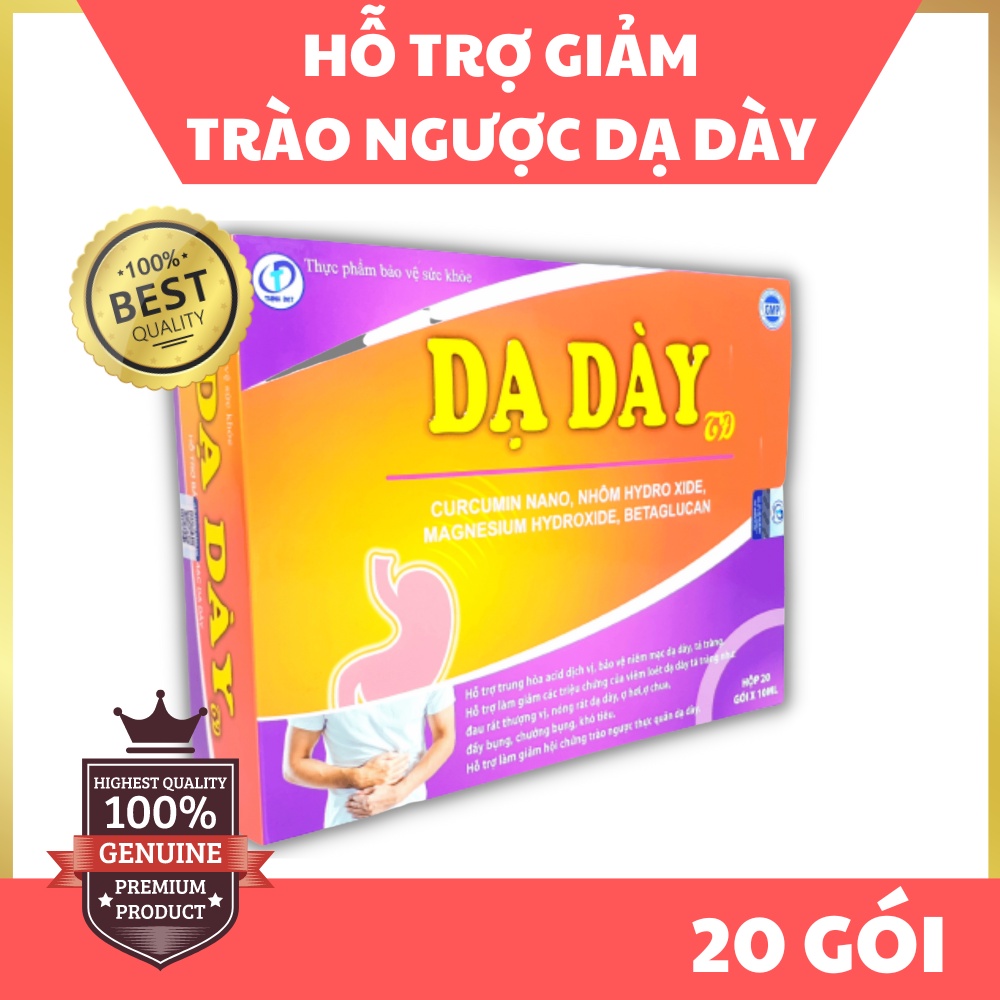 Gói uống Dạ Dày TD - Hỗ trợ giảm các triệu chứng của viêm loét dạ dày, hội chứng trào ngược thực quản dạ dày