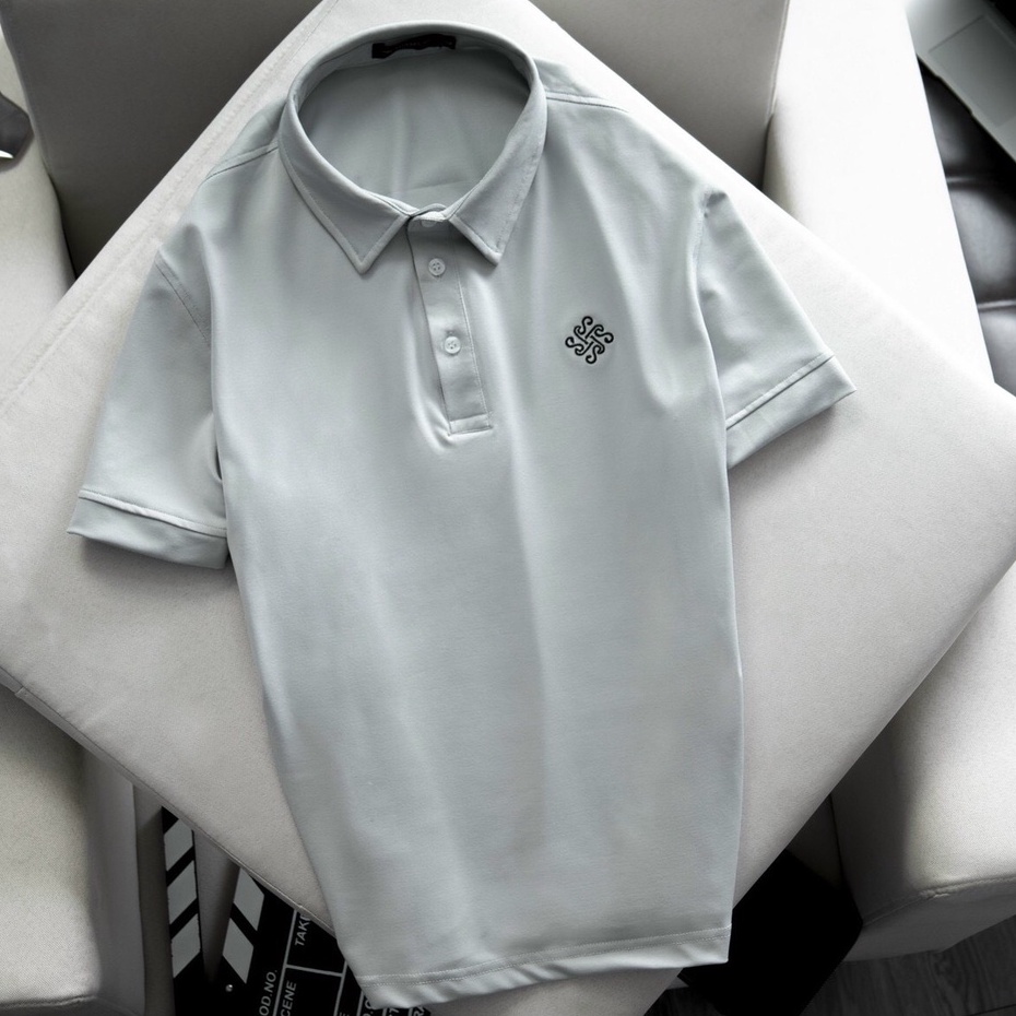 Áo thun polo nam ngắn tay cổ bẻ vải cotton co dãn thoáng mát Aru Shop