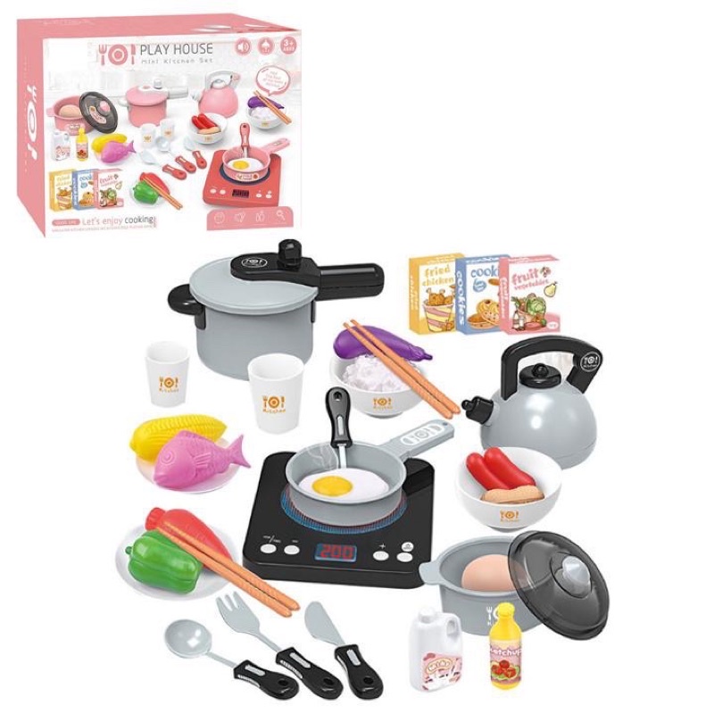 Bộ Nấu Ăn Nhà Bếp 36 Chi Tiết Subeokiss Đồ Chơi Nhà Bếp Mẫu Mới 2022 Cho Bé