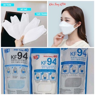 10 khẩu trang kf94 kháng khuẩn 4d