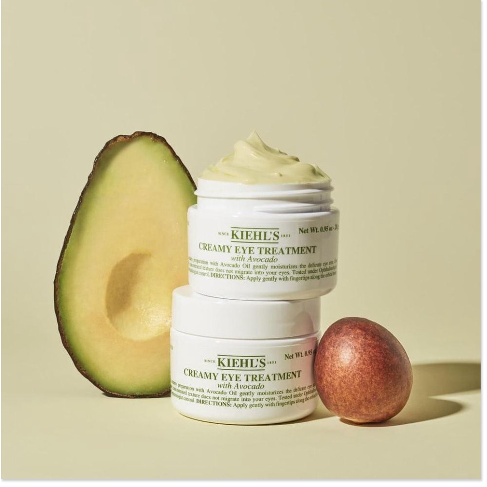 [Mã giảm giá mỹ phẩm chính hãng] Kiehl's Creamy Eye Treatment With Avocado - Kem Mắt, Dưỡng Ẩm Sâu [02 Loại Dung Tích: 1